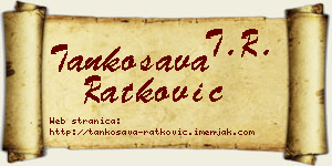 Tankosava Ratković vizit kartica